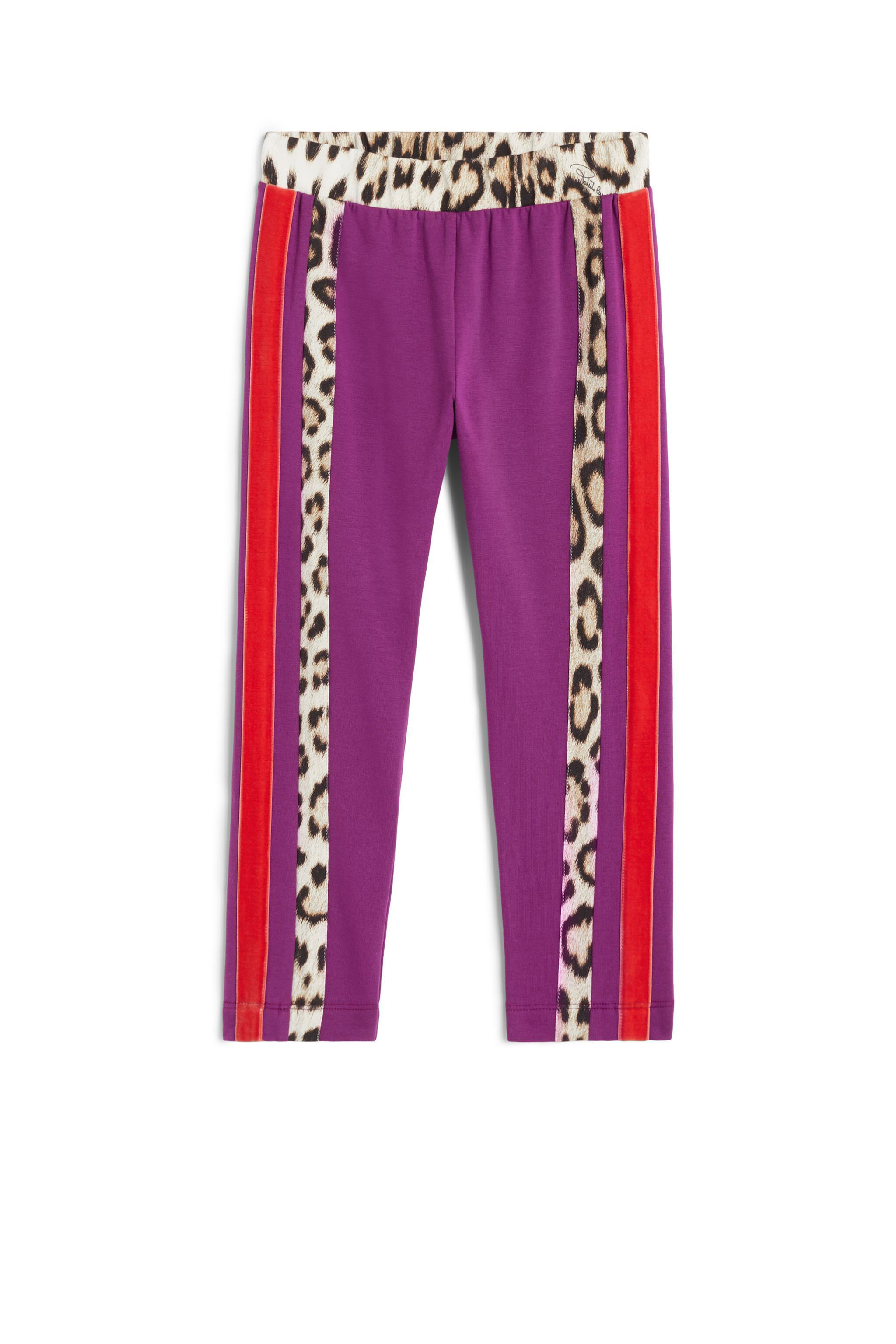 JU Animalier side stripe fleece pants VIOLET JJT208-CF027