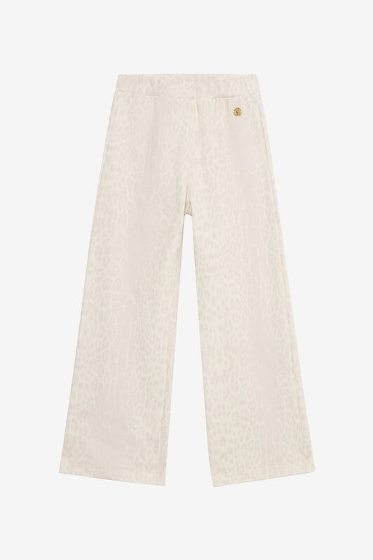 JU Ivory Track Pants with Jaguar Skin AVORY VJT23E-5OO52