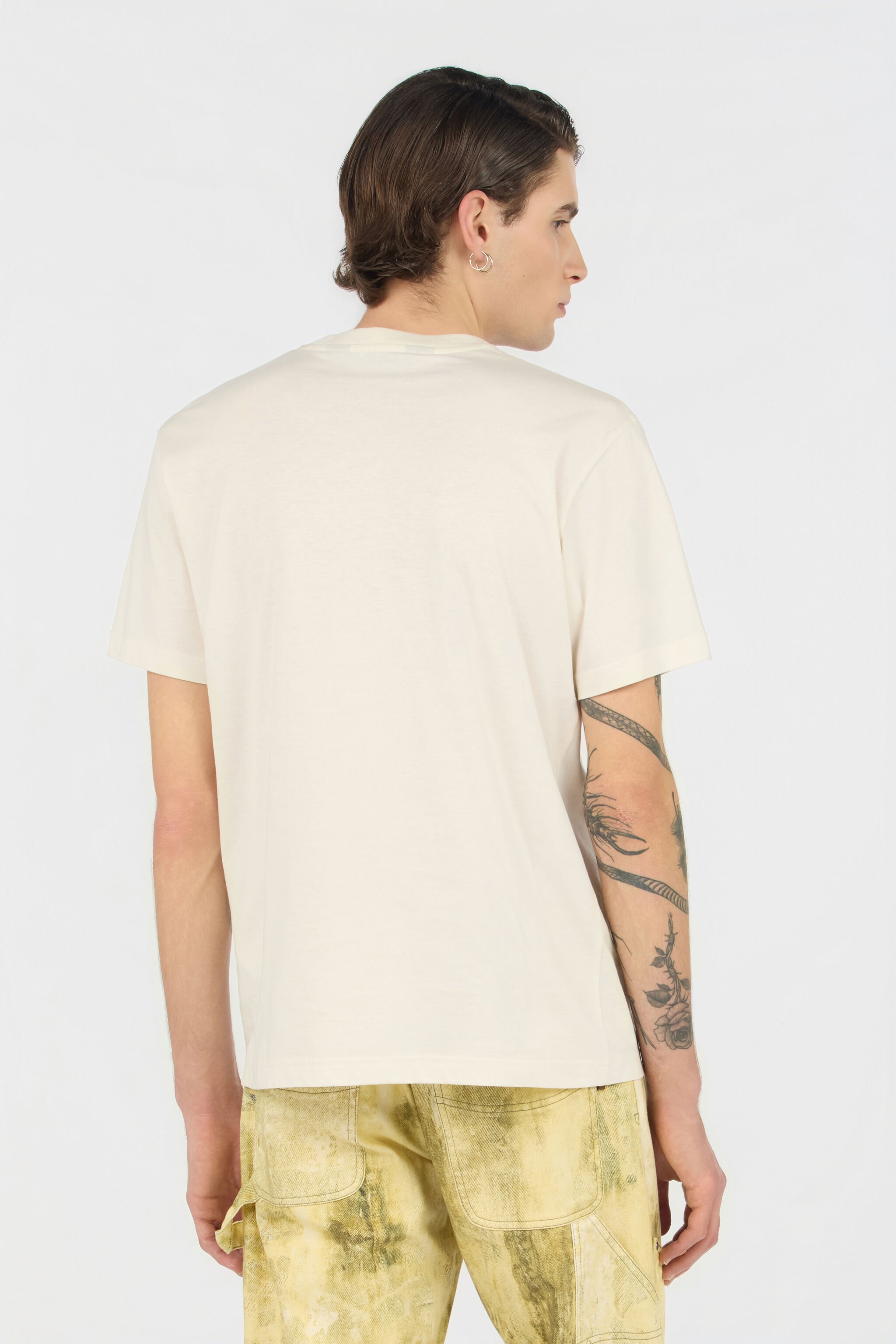 JC Ivory T-Shirt With Embroidered Persian Tarot Detail OFF WHITE WFT092-WF122