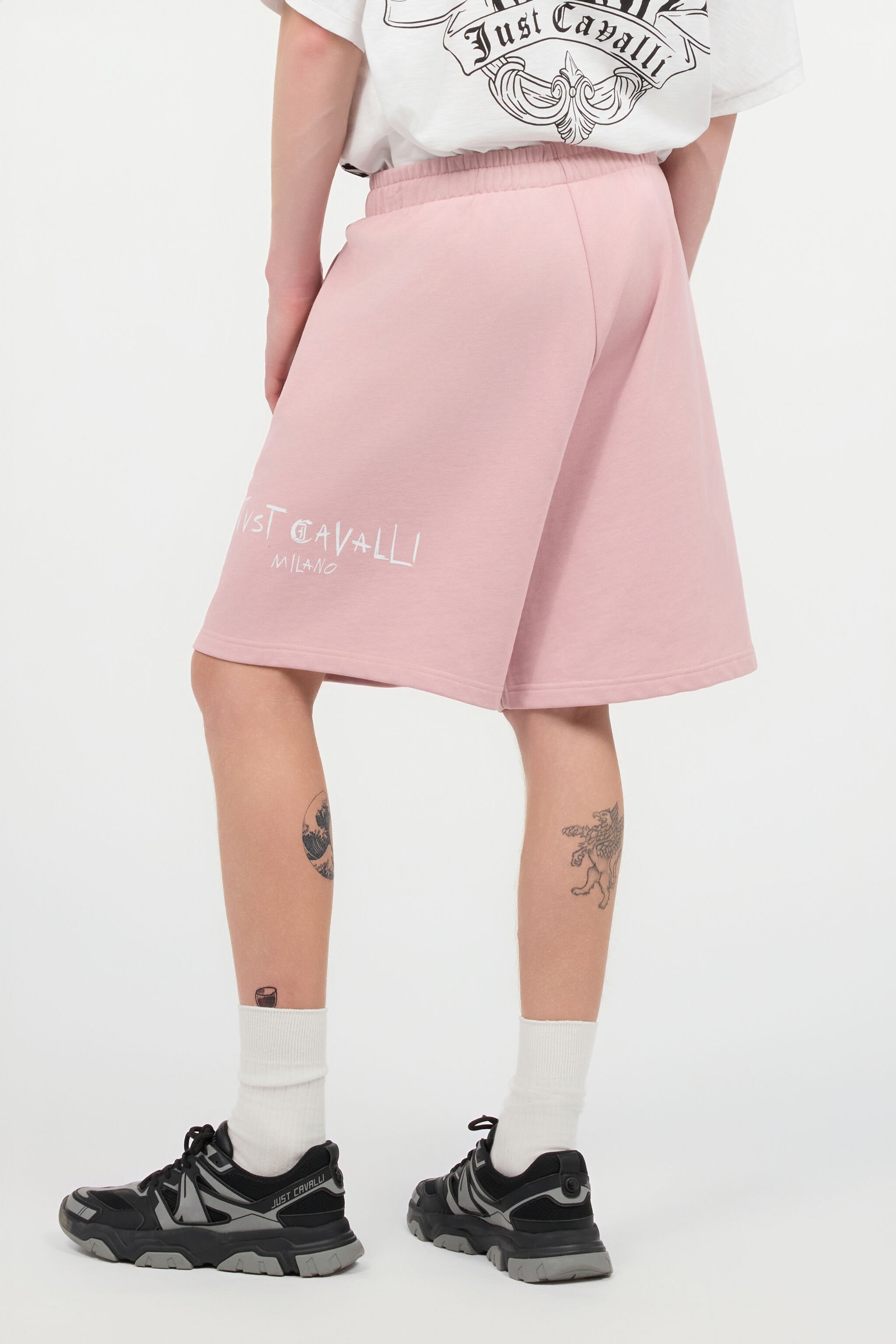 JC Sports Shorts With Logo Pink UFT009-UF029