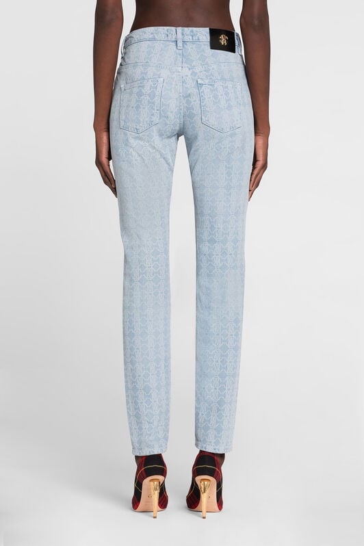 RC Jeans a gamba dritta con Monogram RC RC Jeans a gamba dritta con Monogram RC Azzurro PKJ232-DS007