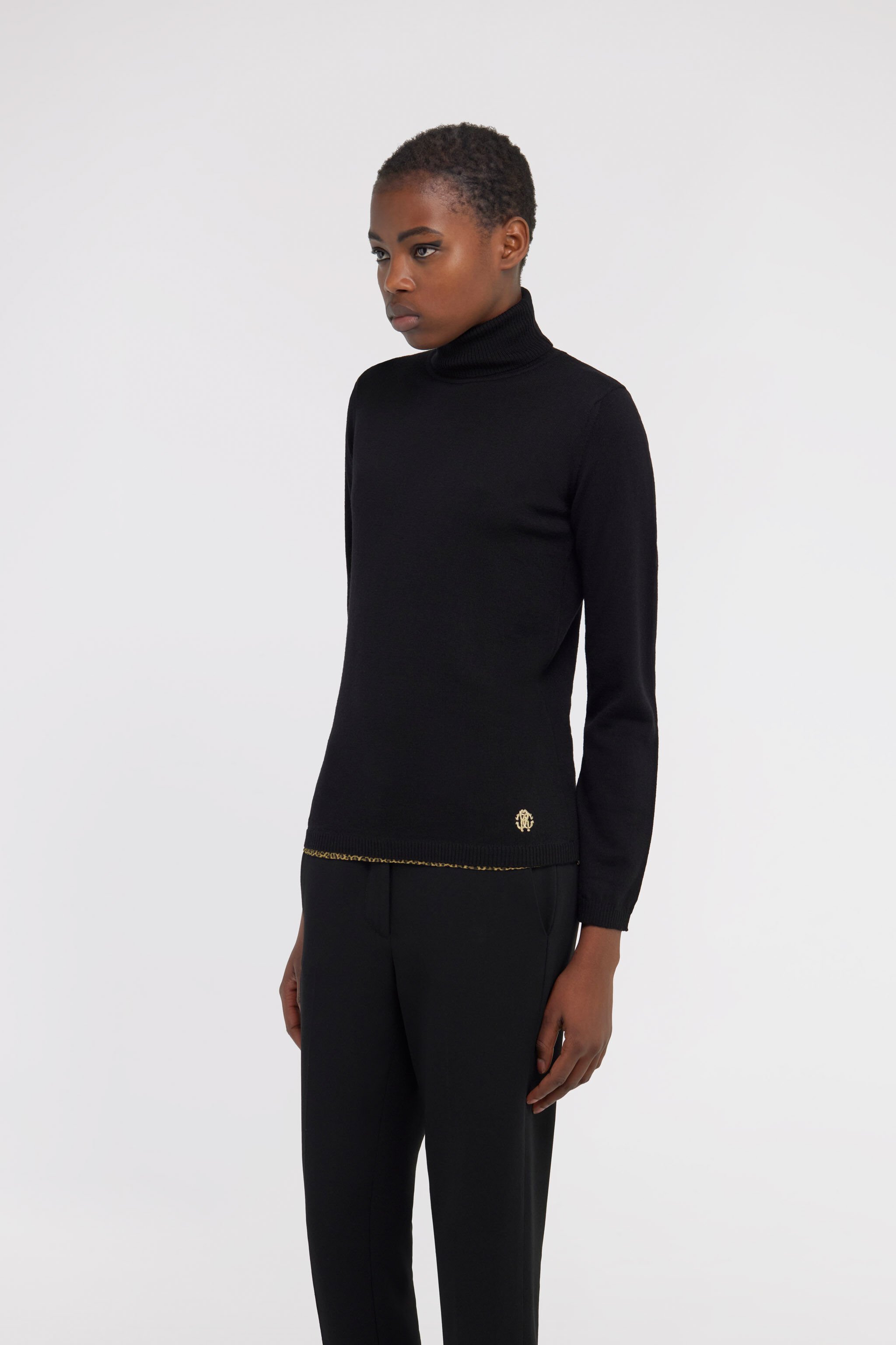 RC Turtleneck sweater Negro NOM00B-MQ030