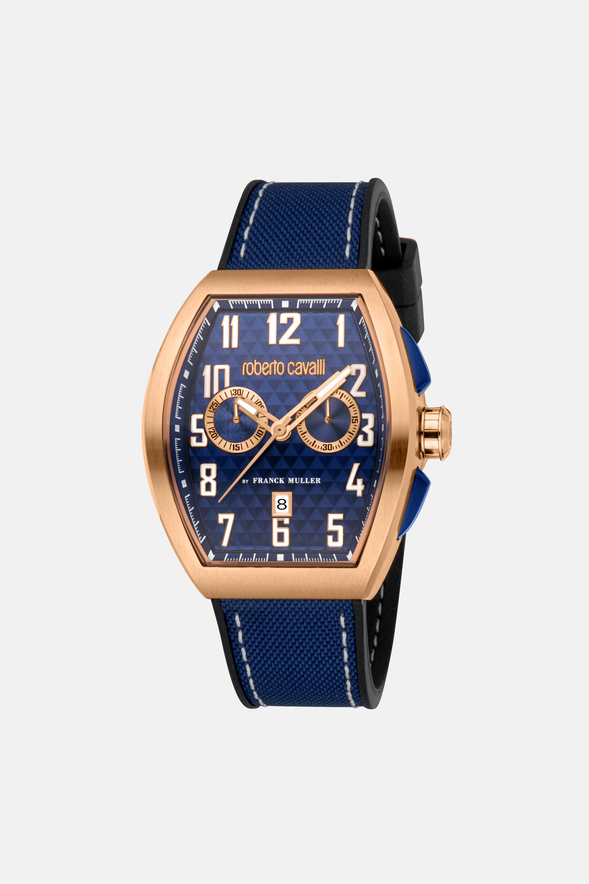 RC Roberto Cavalli by Franck Muller Men watch ROSE GOLD DARK BLUE UALT08-IT539