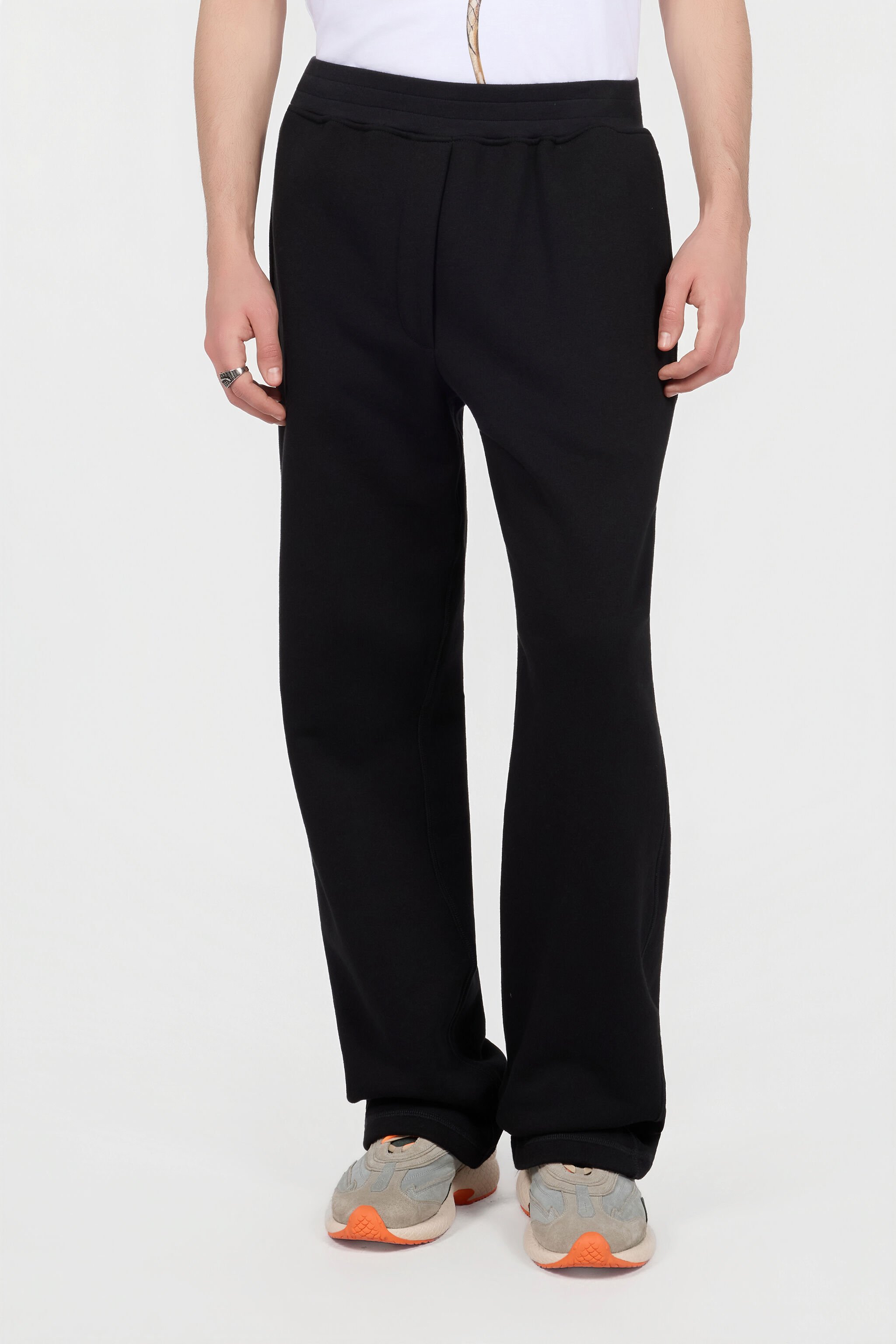 RC Black Trousers With Embroidered Snake BLACK XNT20H-CF021