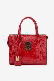 RC Borsa A Mano Rossa Effetto Cocco DARK RED QOB00D-PZO32