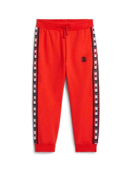 JU Rote Jogginghose mit Streifen RED IJT264-CF042