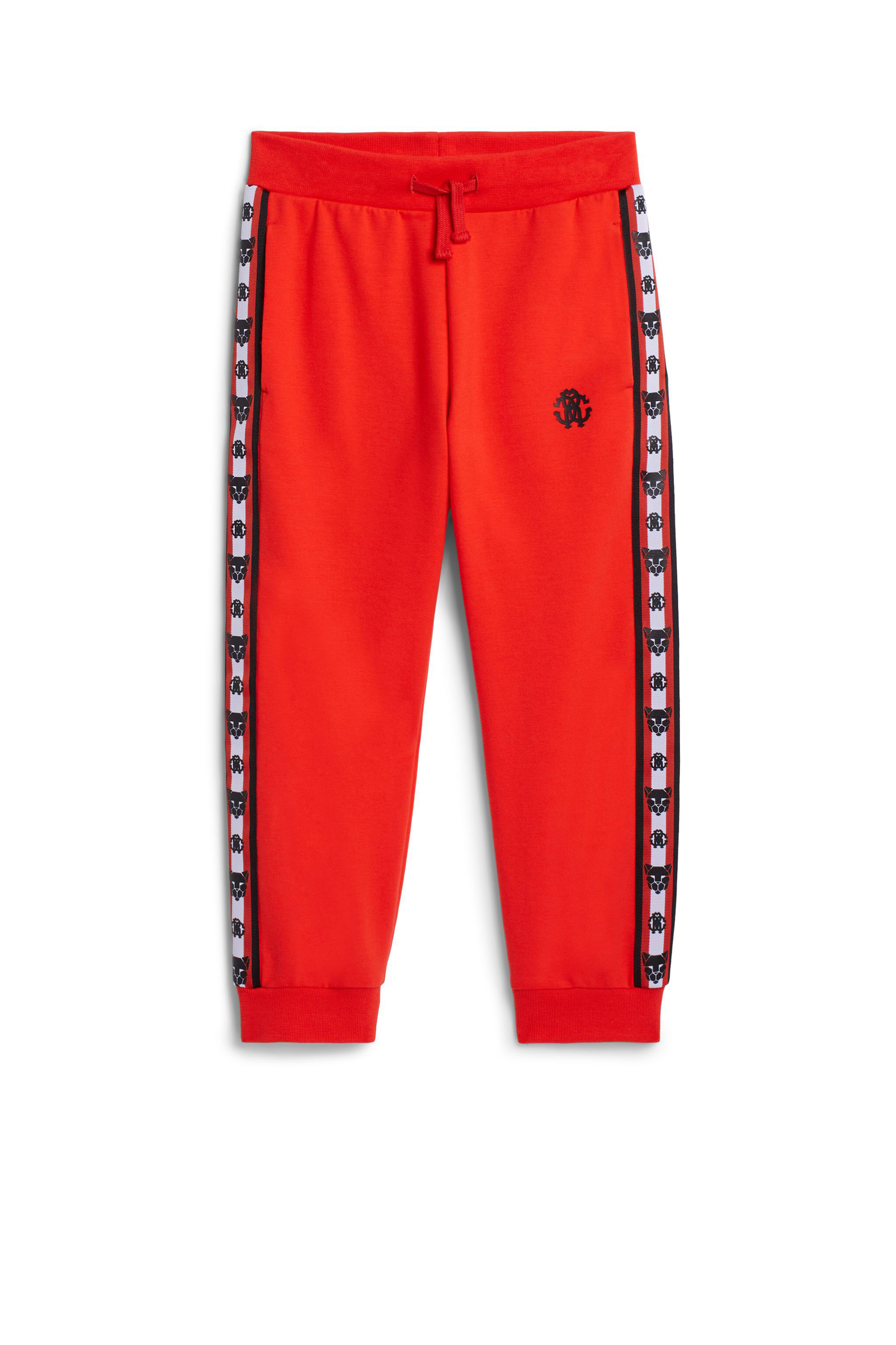 JU Rote Jogginghose mit Streifen RED IJT264-CF042