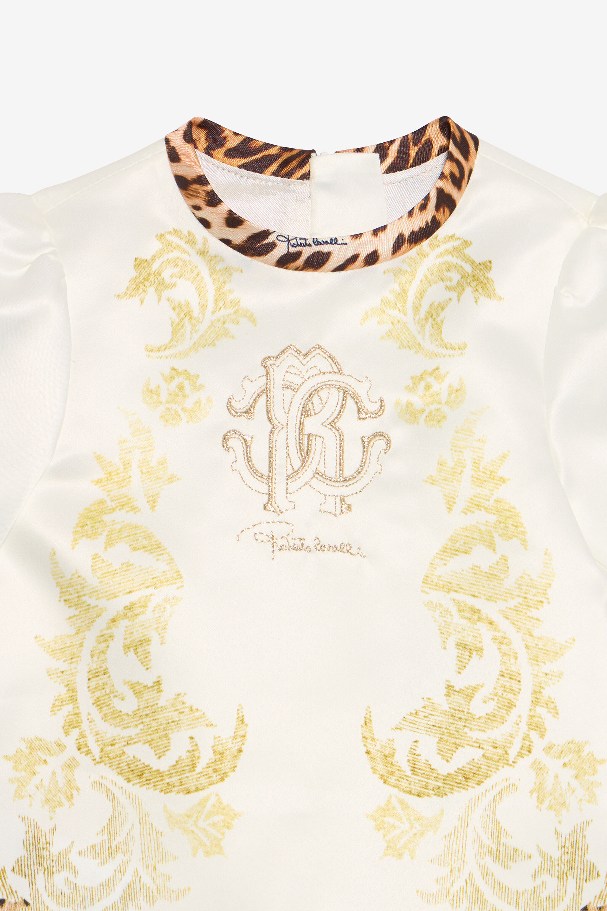 JU Abito Bianco Latte Con Inserti Jaguar Skin MILKY WHITE VJT111-RDJ02