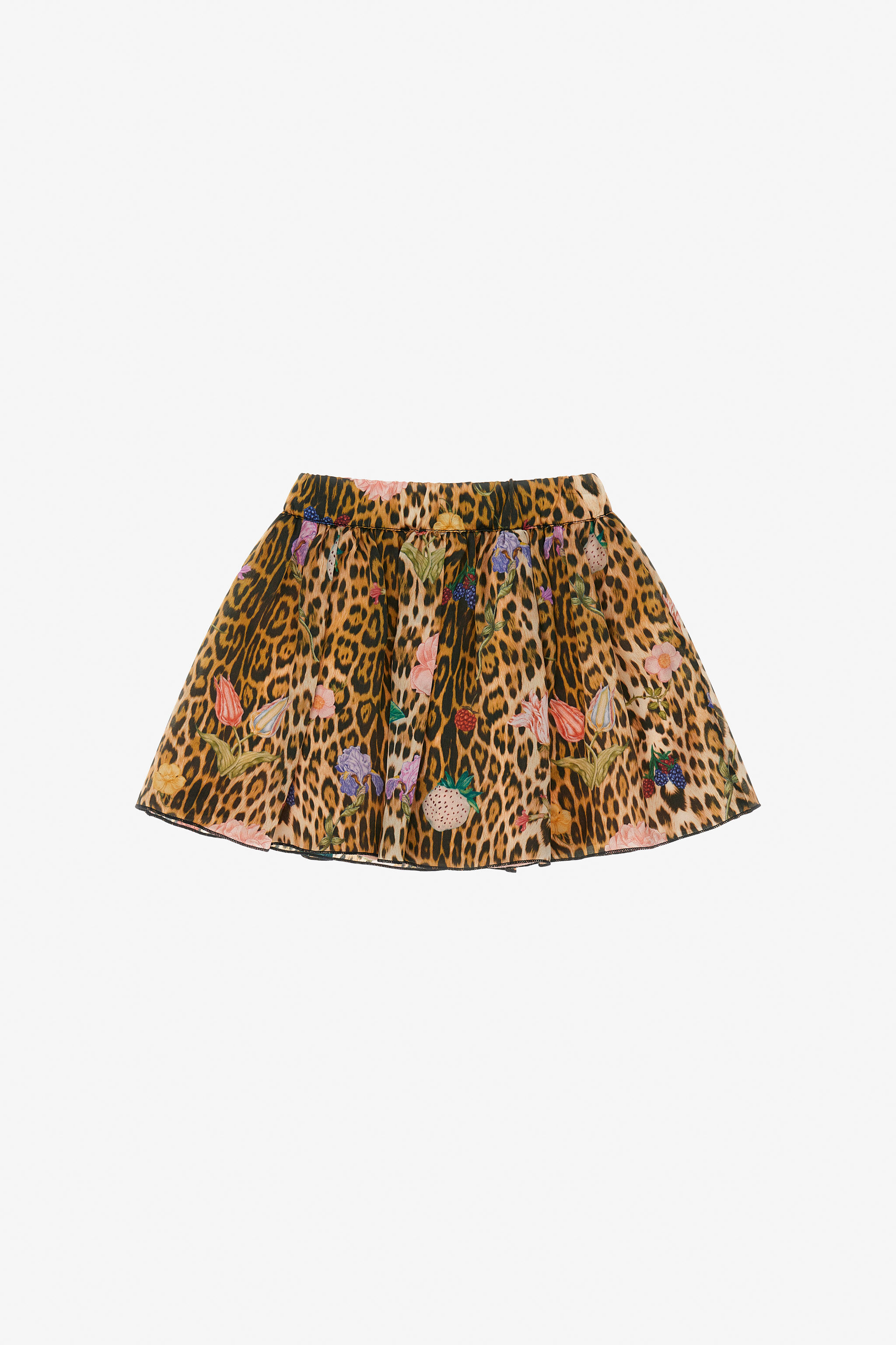 JU Leopard Print Skirt Marrón claro TJT300-2NM01
