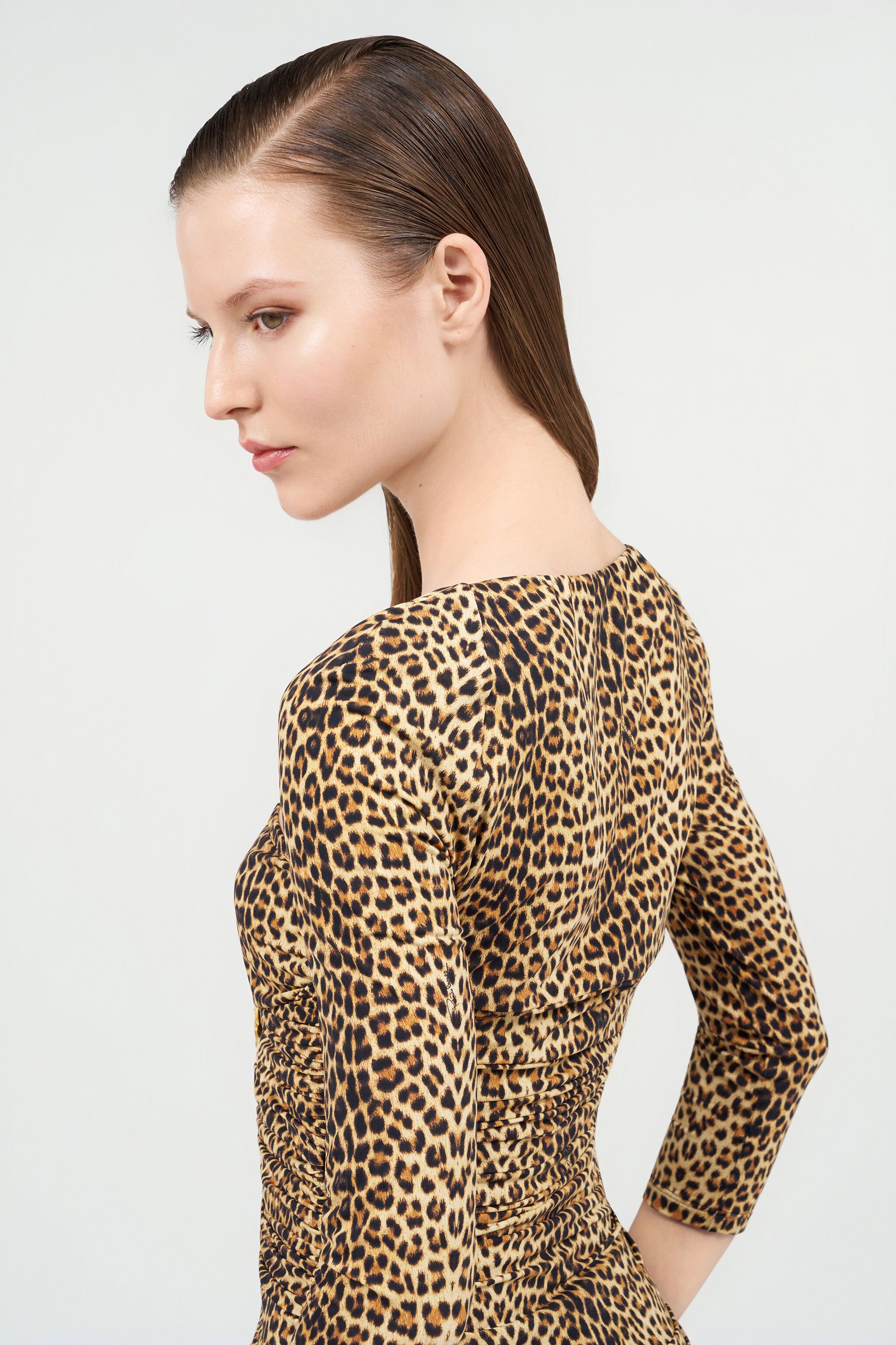 RC Top a Maniche Lunghe con Stampa Baby Jaguar RC Top a Maniche Lunghe con Stampa Baby Jaguar BROWN WQT600-LNR31