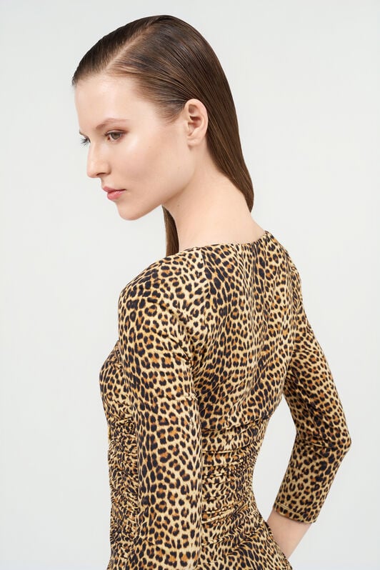 RC Top a Maniche Lunghe con Stampa Baby Jaguar RC Top a Maniche Lunghe con Stampa Baby Jaguar BROWN WQT600-LNR31