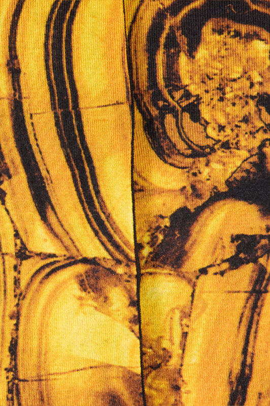 RC Cardigan with Amber Print Jaune VKM906-MQ034