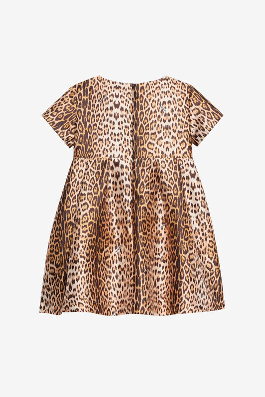 JU Dress with Jaguar Skin Print NATURAL VJT10F-FXO52