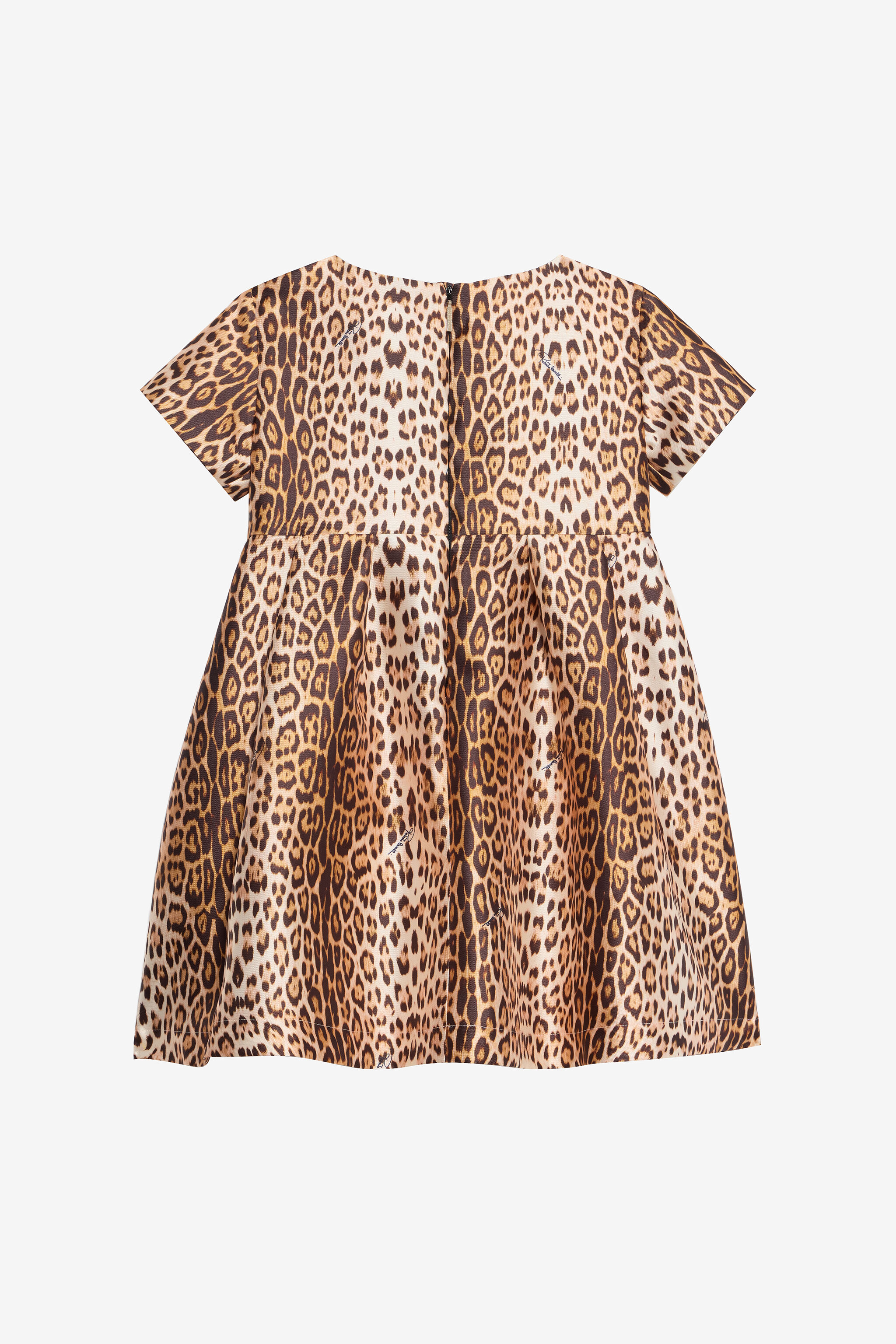 JU Dress with Jaguar Skin Print NATURAL VJT10F-FXO52