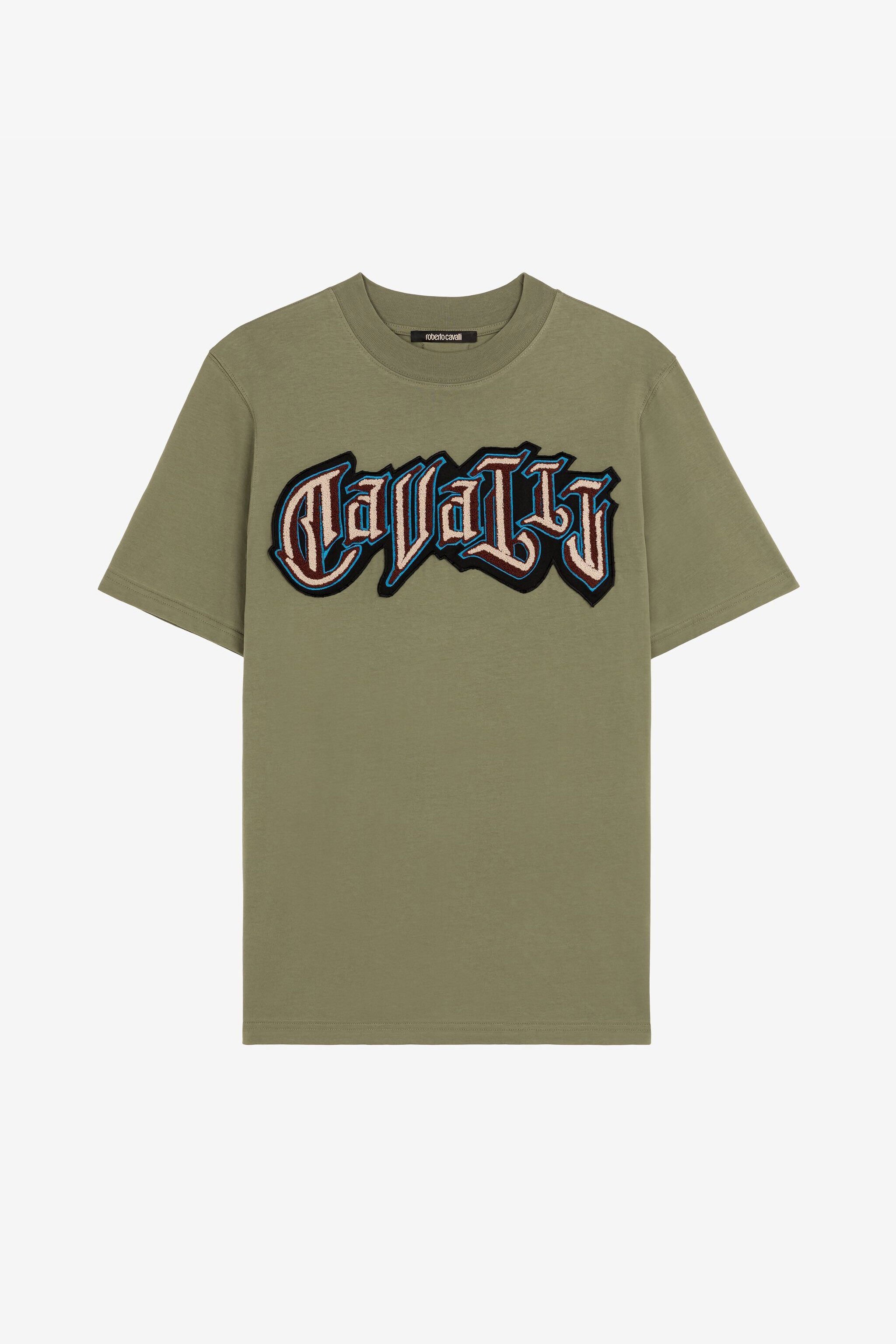 RC Logo print cotton T-shirt Green QRT61C-JD060