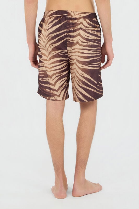 JC Bañador Bermuda Estampado Natural Barb 751 BEIGE + 709 MARR WFT137-WF195