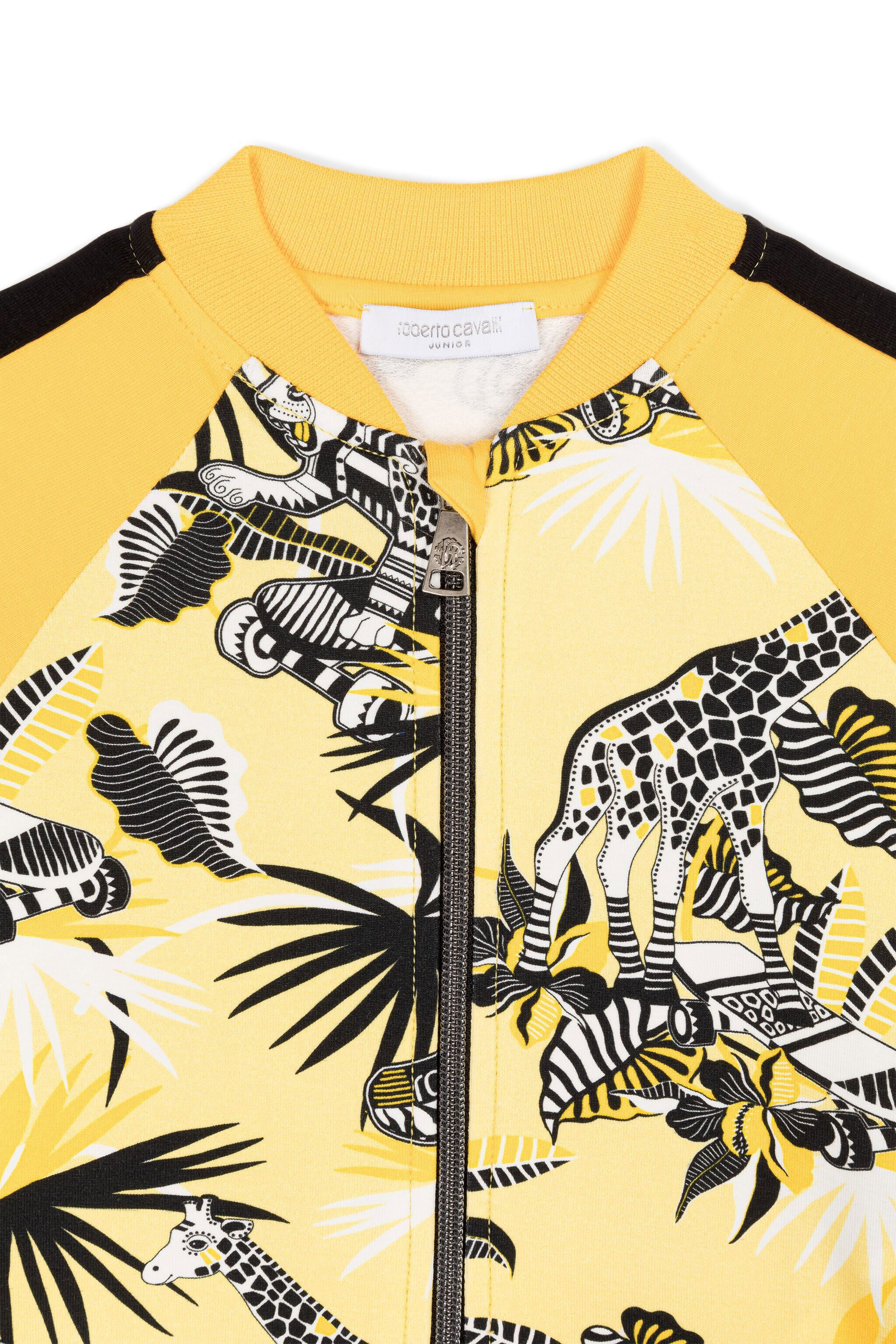 JU Giraffe-Print Bomber Jacket Yellow MJT90A-FOB62