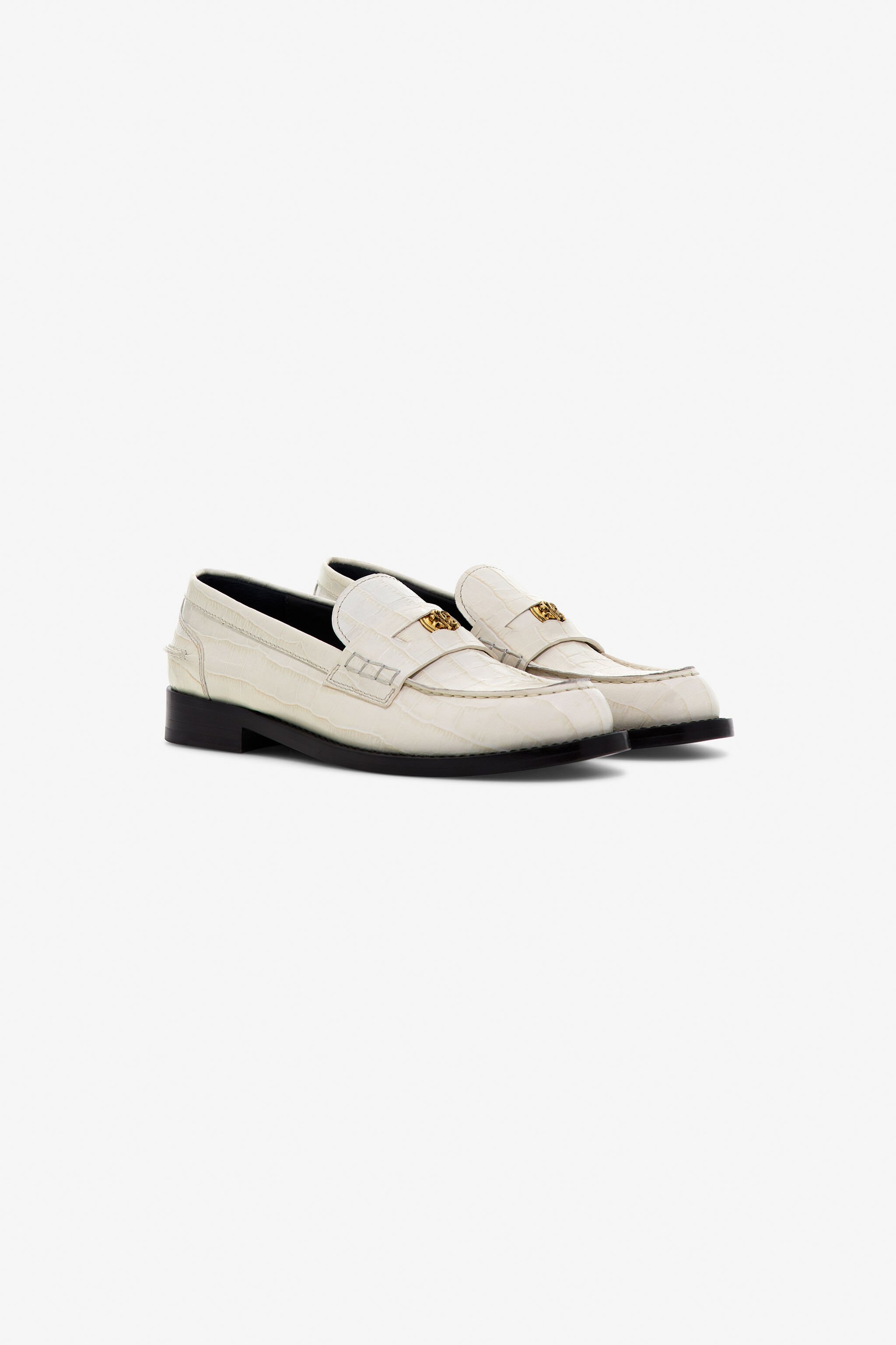 RC RC Logo Mocassins Blanc TKS028-PZ055