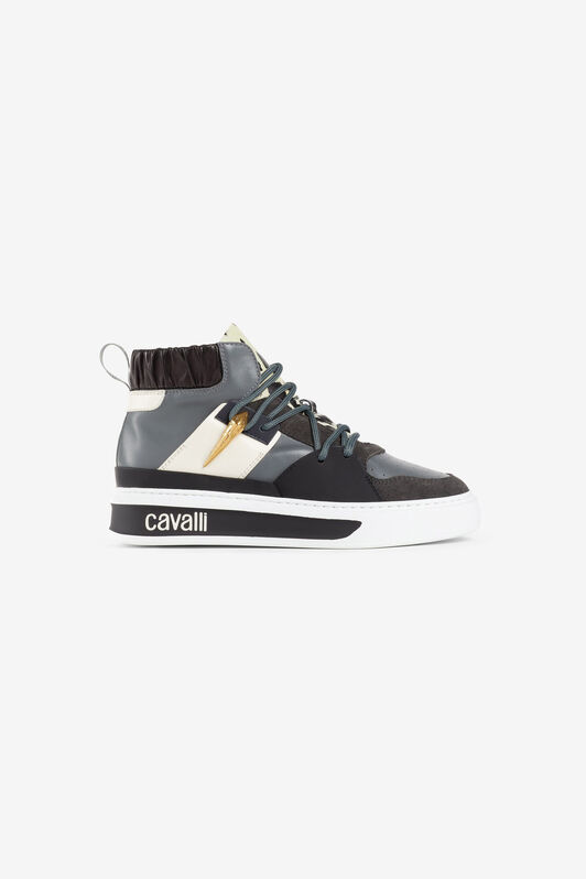 RC Tiger Tooth Panelled Hi-Top Sneakers ST.SICILY/MIX/ORO OKS015-PZA94