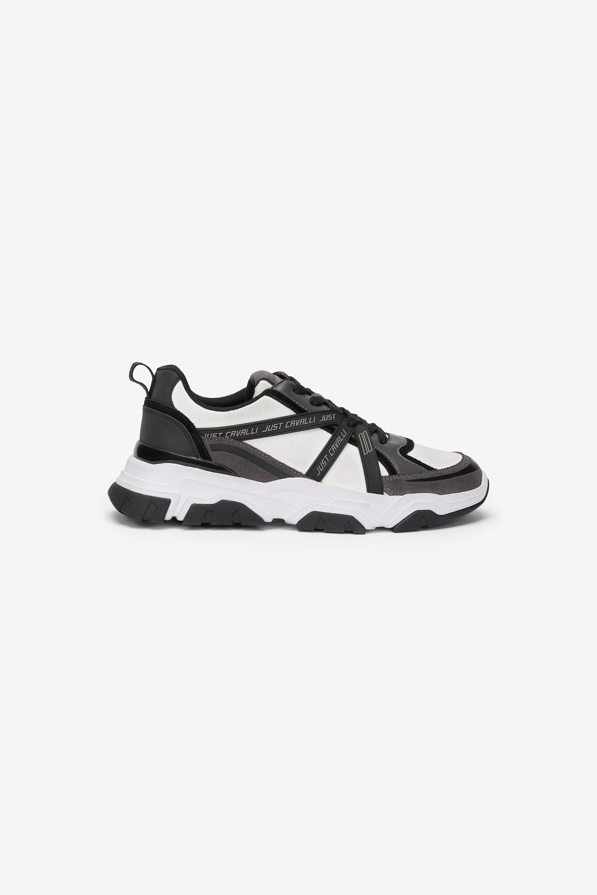 JC White Chunky Leather Sneakers 003+802 VFS060-VF518