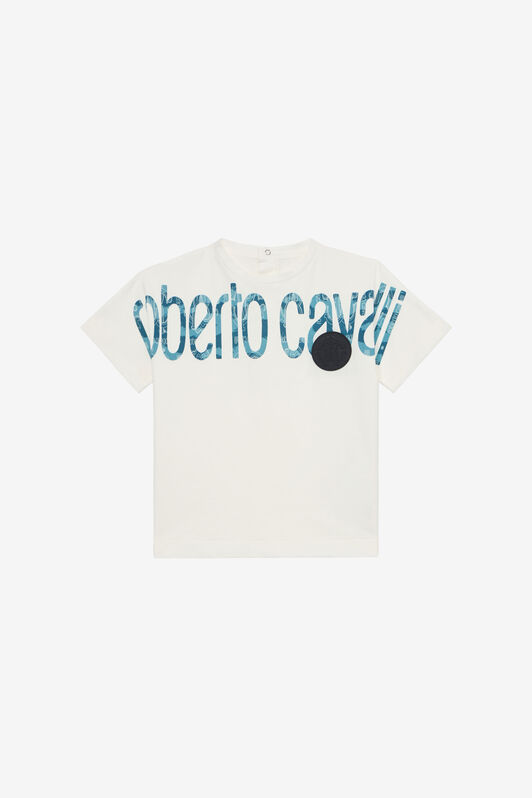 JU Maxi-Logo T-Shirt With Patch MILKY WHITE UJT623-JD001