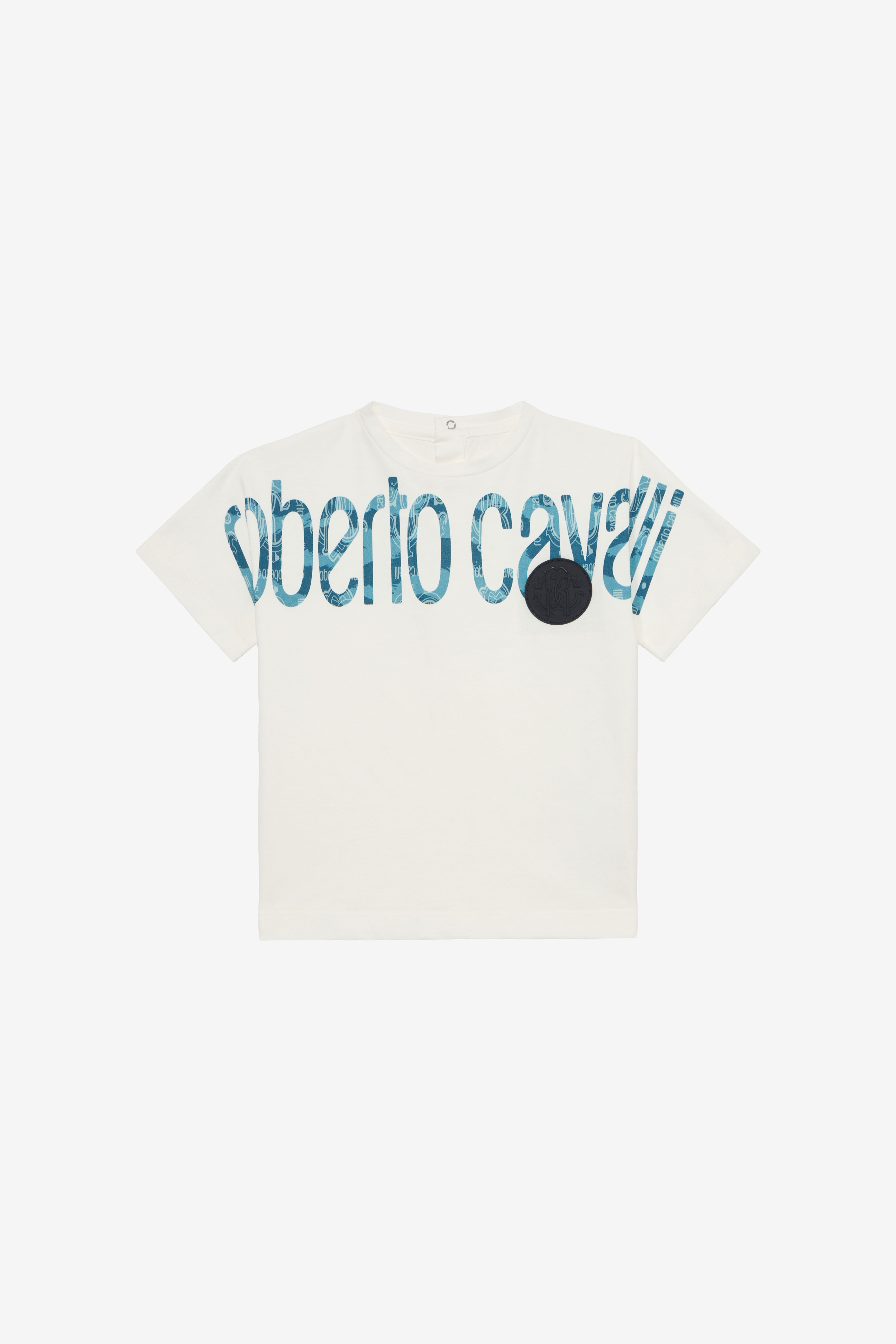 JU Maxi-Logo T-Shirt With Patch MILKY WHITE UJT623-JD001