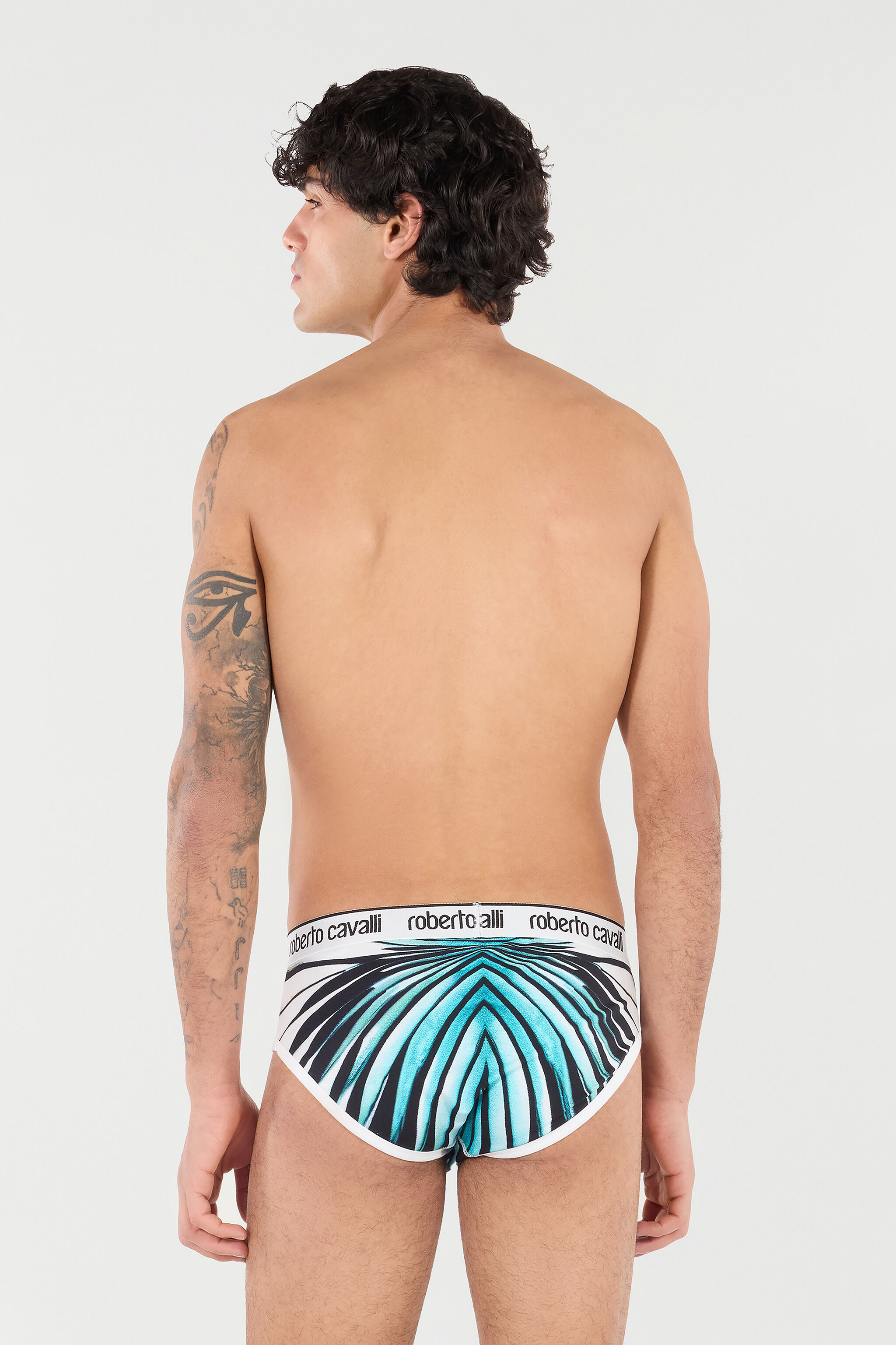 RC Briefs with Ray of Sea Print Bleu clair TRO01A-JJP80