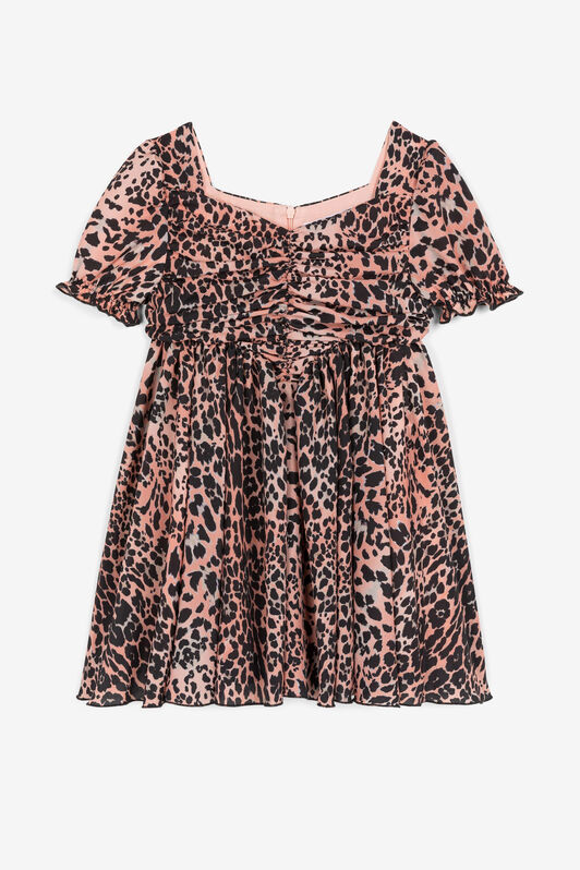 JU Leopard-Print Dress Pink OJT128-RJ010
