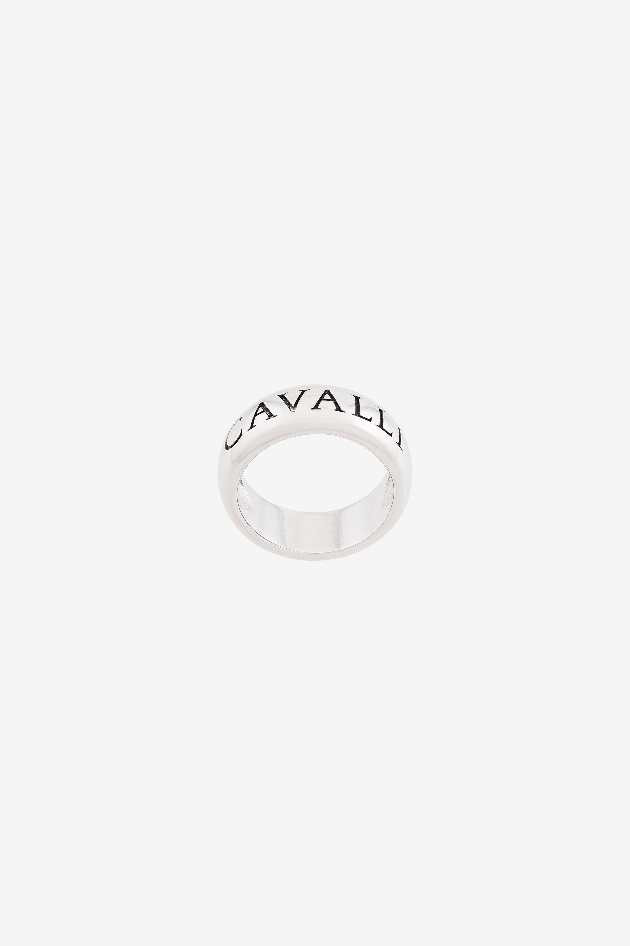RC Logo-Print Ring Silver PNG015-AM001