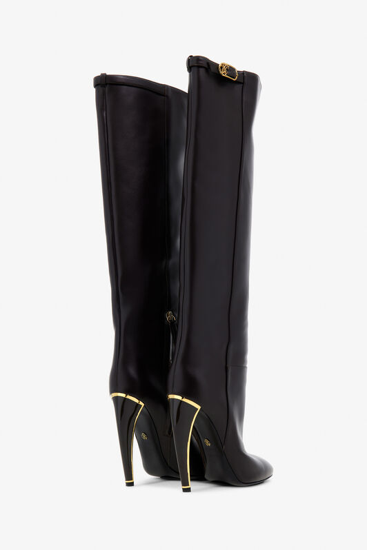 RC Fang Heel Boots Dark brown TKS015-PZ590