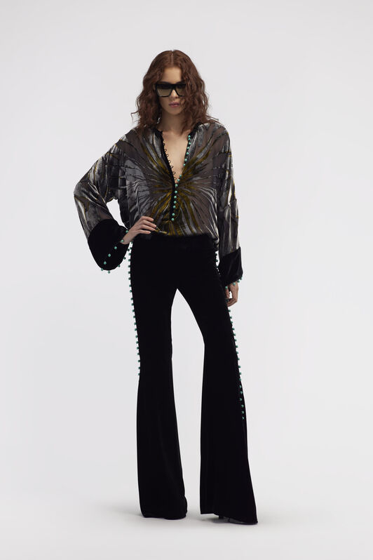 RC Flare Black Trousers Nero RKR200-VL067