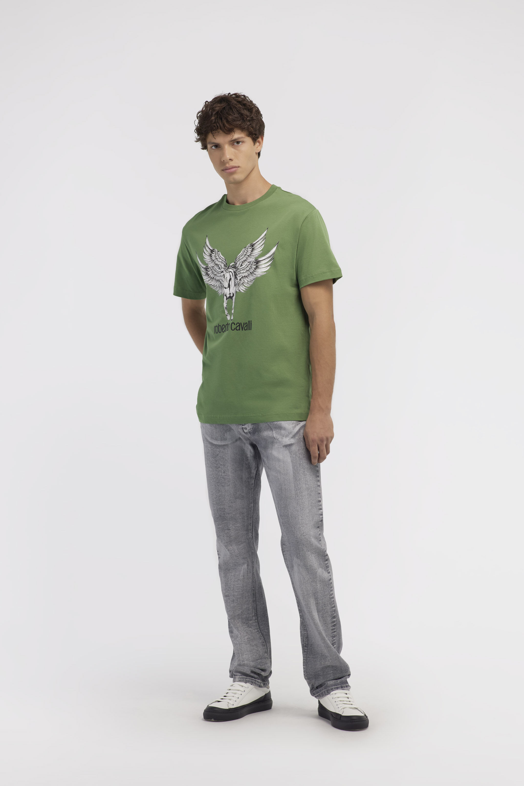 RC T-shirt with Horse logo and print Green NOT60I-JD060