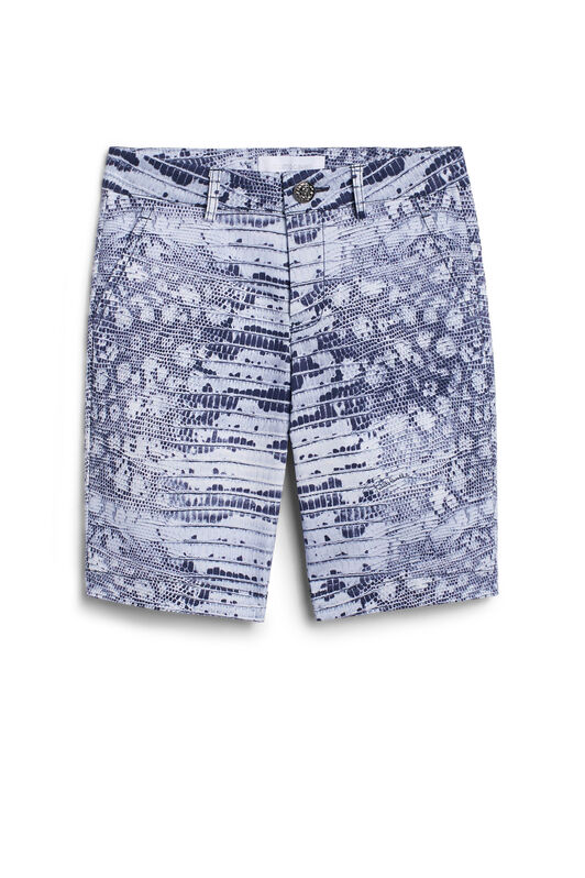 JU Bermuda-Shorts mit Eidechsen-Print JU Bermuda-Shorts mit Eidechsen-Print LIGHT BLU/BLUE IJT256-FMQ88