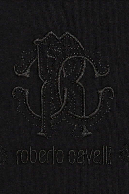 JU Camiseta Con Monograma RC Y Logotipo Negro UJT60M-JD001