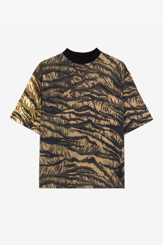 RC Animal-Print Cotton T-Shirt RC Animal-Print Cotton T-Shirt GREEN/BLACK RRT62F-3PH79