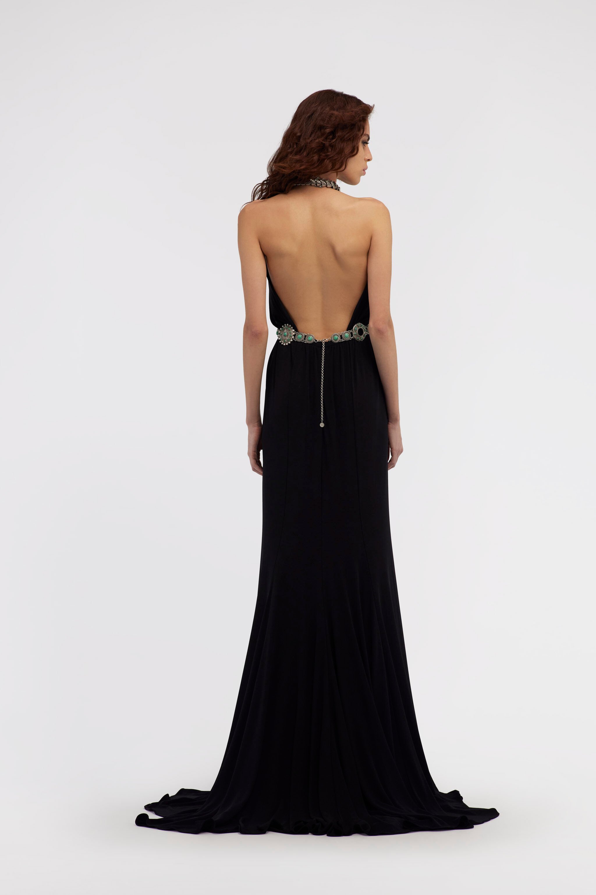RC Long Black Dress Black RWT124-JJ036
