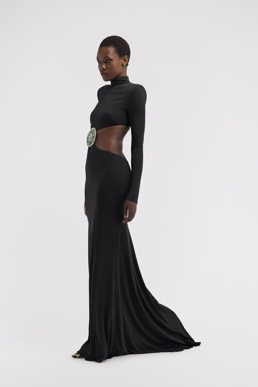 RC Cut-out knit dress RC Cut-out knit dress Black RWT103-JJ036