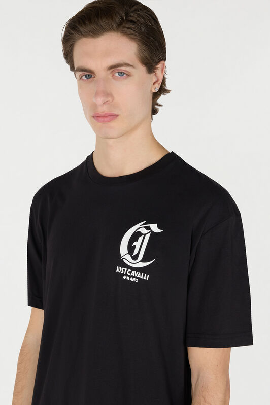 JC T-Shirt with JC Monogram JC T-Shirt with JC Monogram Black TFT045-TF062