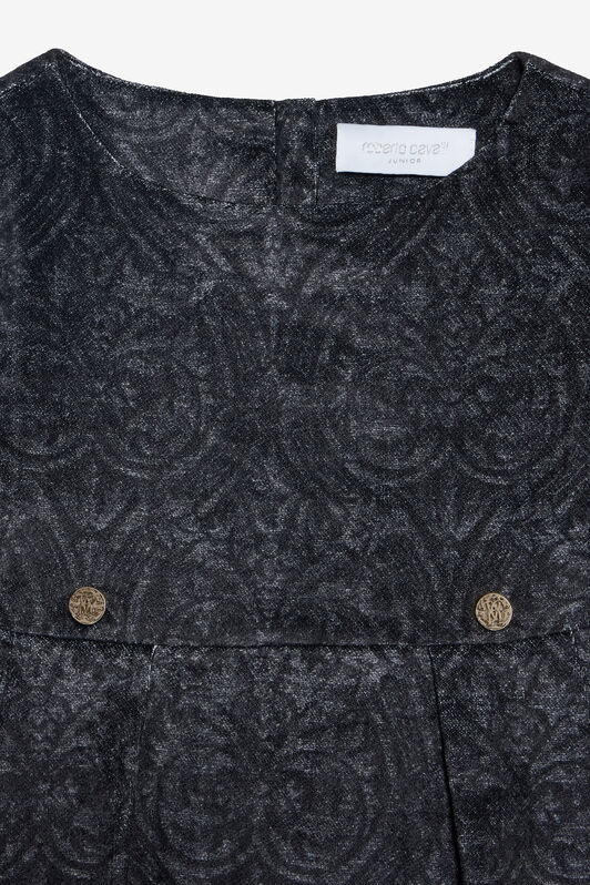 JU Abito Nero Con Stampa Floreale BLACK VJT10F-3RP29