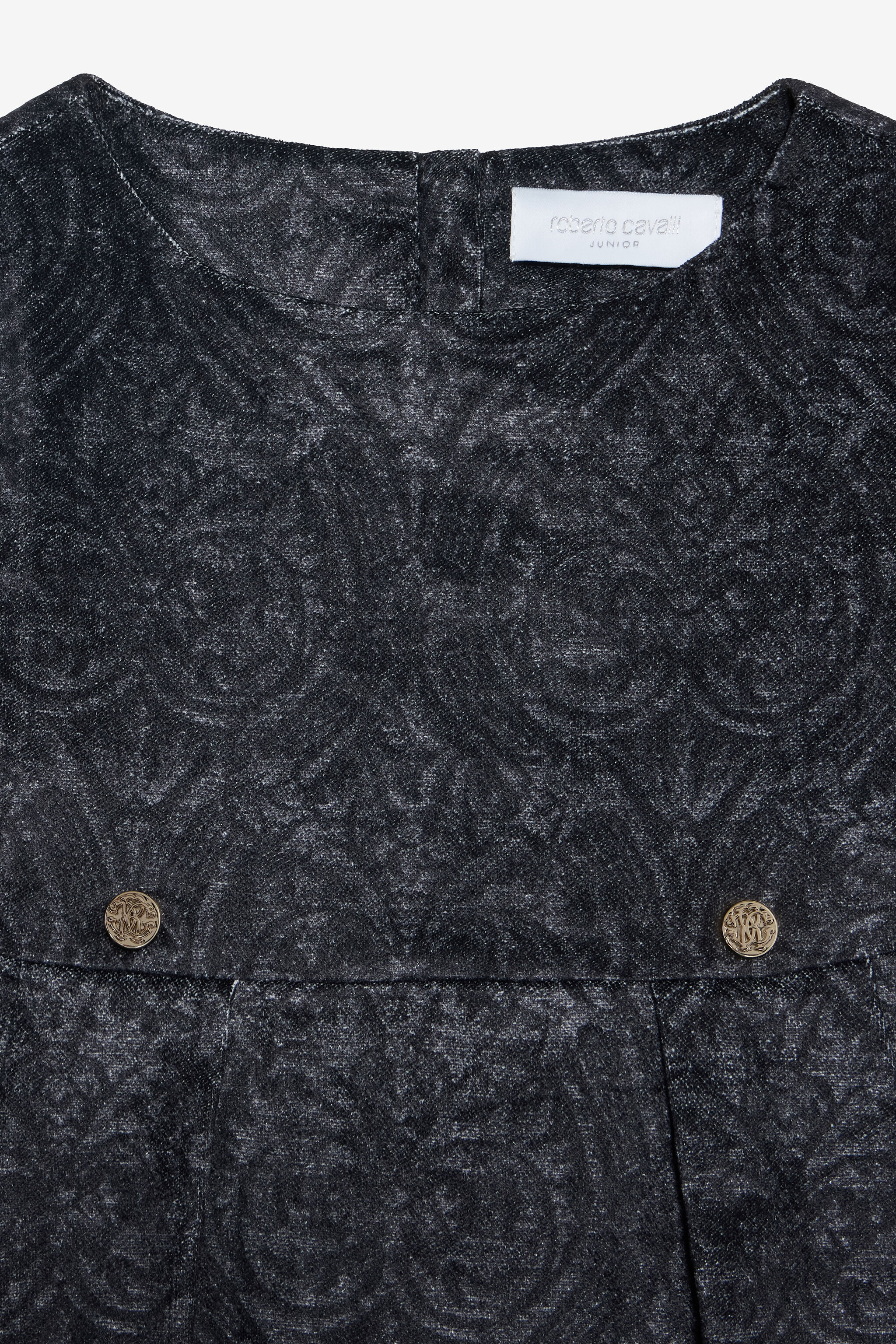 JU Abito Nero Con Stampa Floreale BLACK VJT10F-3RP29