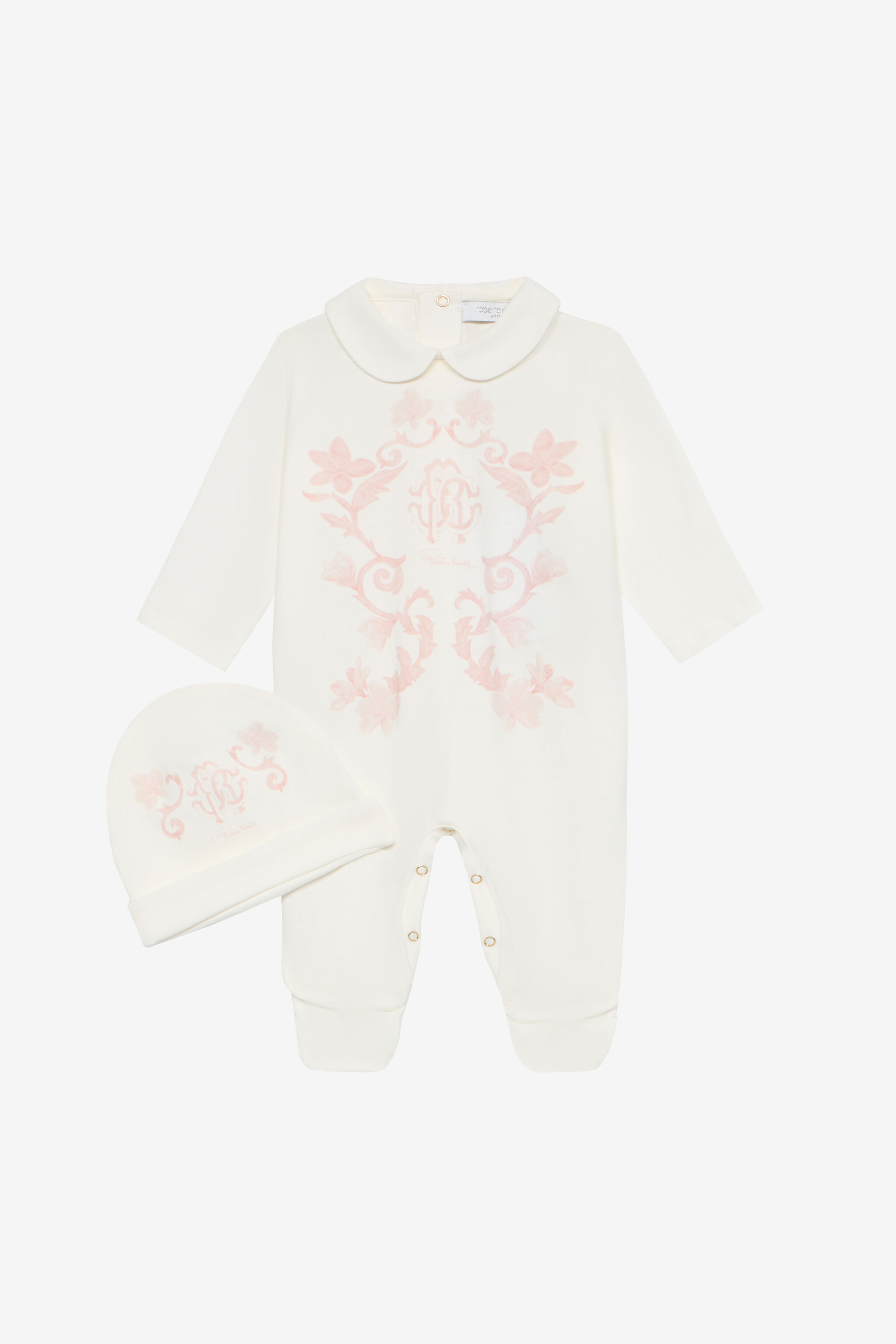 JU Romper Suit And Hat Set Pink UJT810-JD001