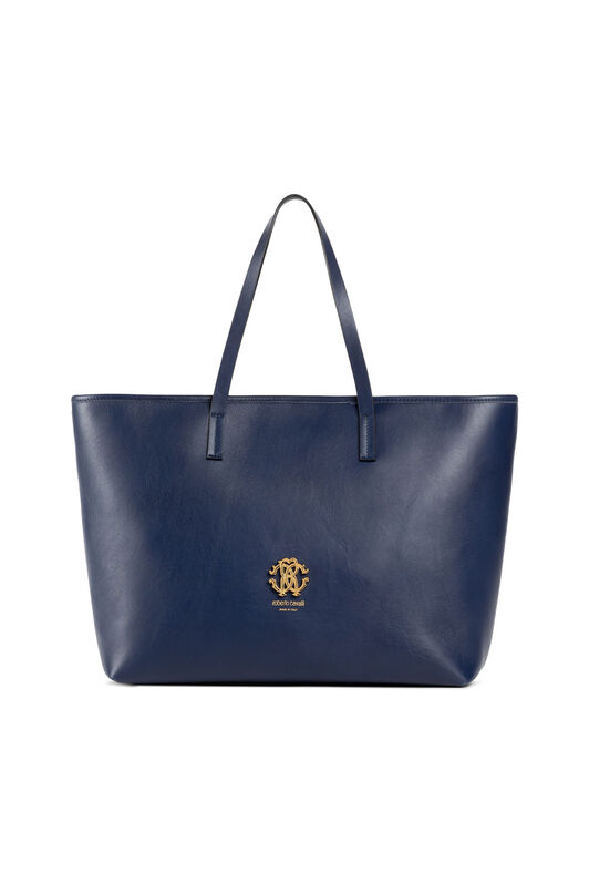RC RC Monogram Leather Tote Bag RC RC Monogram Leather Tote Bag BLUE NAVY ISB002-PN001