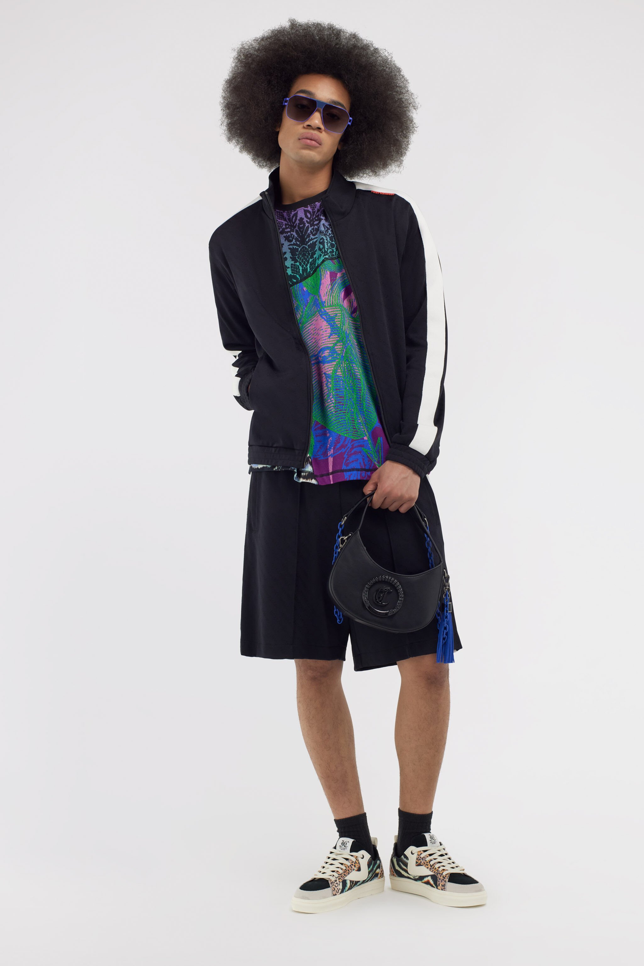 JC T-shirt Just Cavalli Viola SFT265-SF176