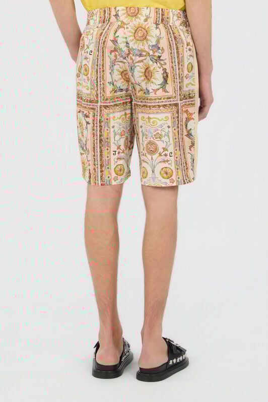 JC Shorts mit Persian-Tarot-Print 744 BEIGE + 217 AZZU WFT022-WF049