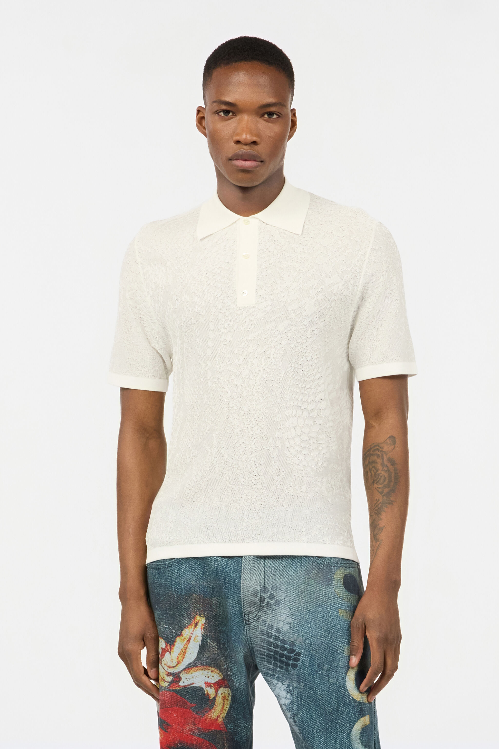 RC Polo With Python Print Ivory URM611-MH014