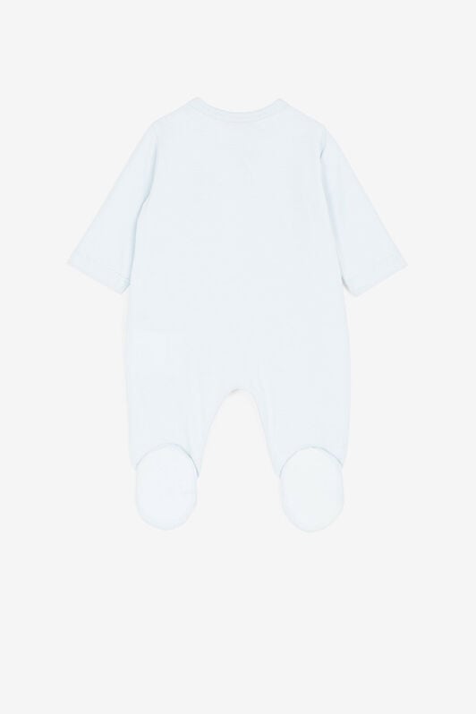 JU RC Monogram and Logo-Embroidered Babygrow Set Light blue QJT817-JV025