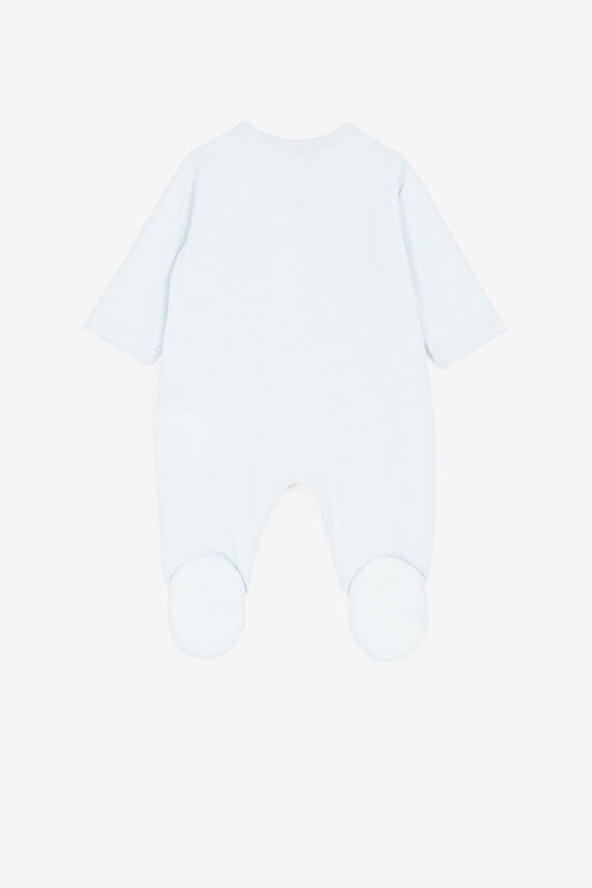 JU RC Monogram and Logo-Embroidered Babygrow Set JU RC Monogram and Logo-Embroidered Babygrow Set Light blue QJT817-JV025