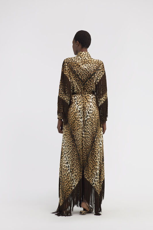 RC Fringe long dress Light brown RKT120-SZH26