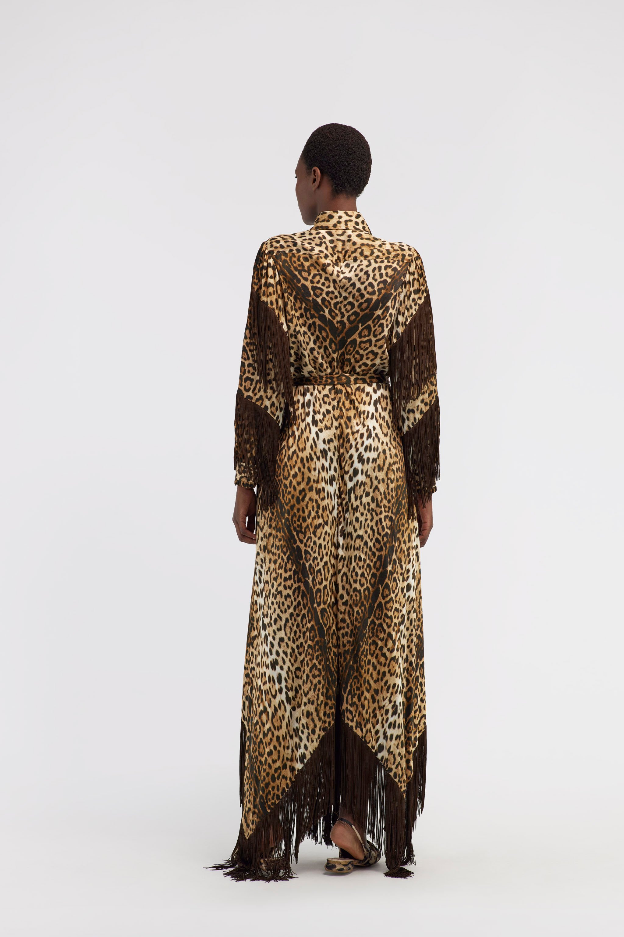 RC Fringe long dress Light brown RKT120-SZH26