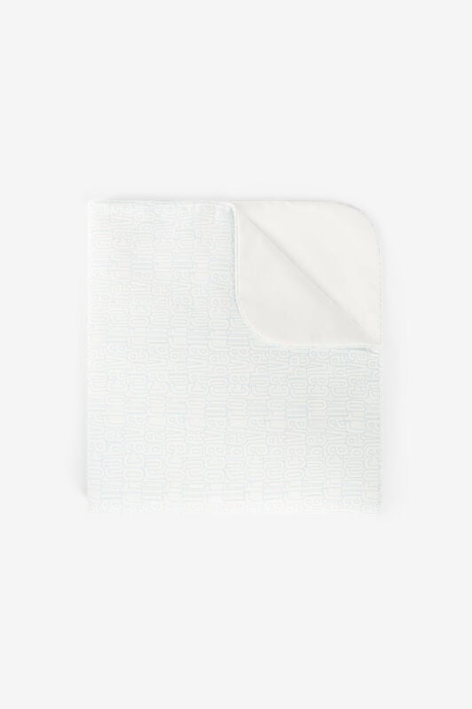 JU Logo-Print Baby Blanket Light blue RJT80S-JFH87